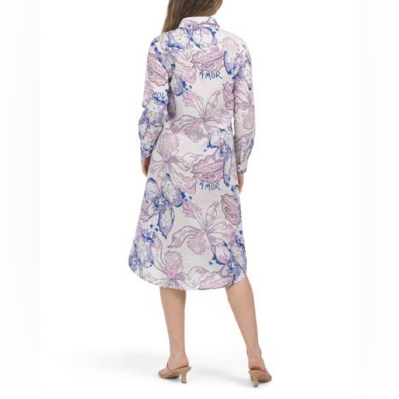 Las Surenas Amor shirt dress is a button-down style - Picture 3 of 11